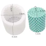 3D Cylinder Candle Silicone Candle Mould