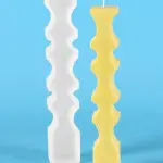 1pc Wave Design DIY Silicone Candle Mould