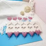 1pc 10-Cavity Heart Shaped Handmade Chocolate Valentine Silicone Mould
