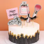 Girls Makeup theme Cake Topper