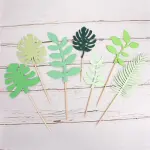 7pcs/Set Colorful Turtle-Shaped Leaf Cake Toppers,Christmas