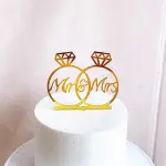 Proposal Square Round Hot Stamping Happy Birthday Cake Insert Card Acrylic Cake Birthday Party Wedding Supplies Cake Decoration,Christmas