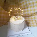 1pc led Heart Shaped Cake Topper Decoration