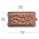 1pc Bubble Heart Shaped Silicone Mould for Chocolate,Candy,Cookie And Dessert