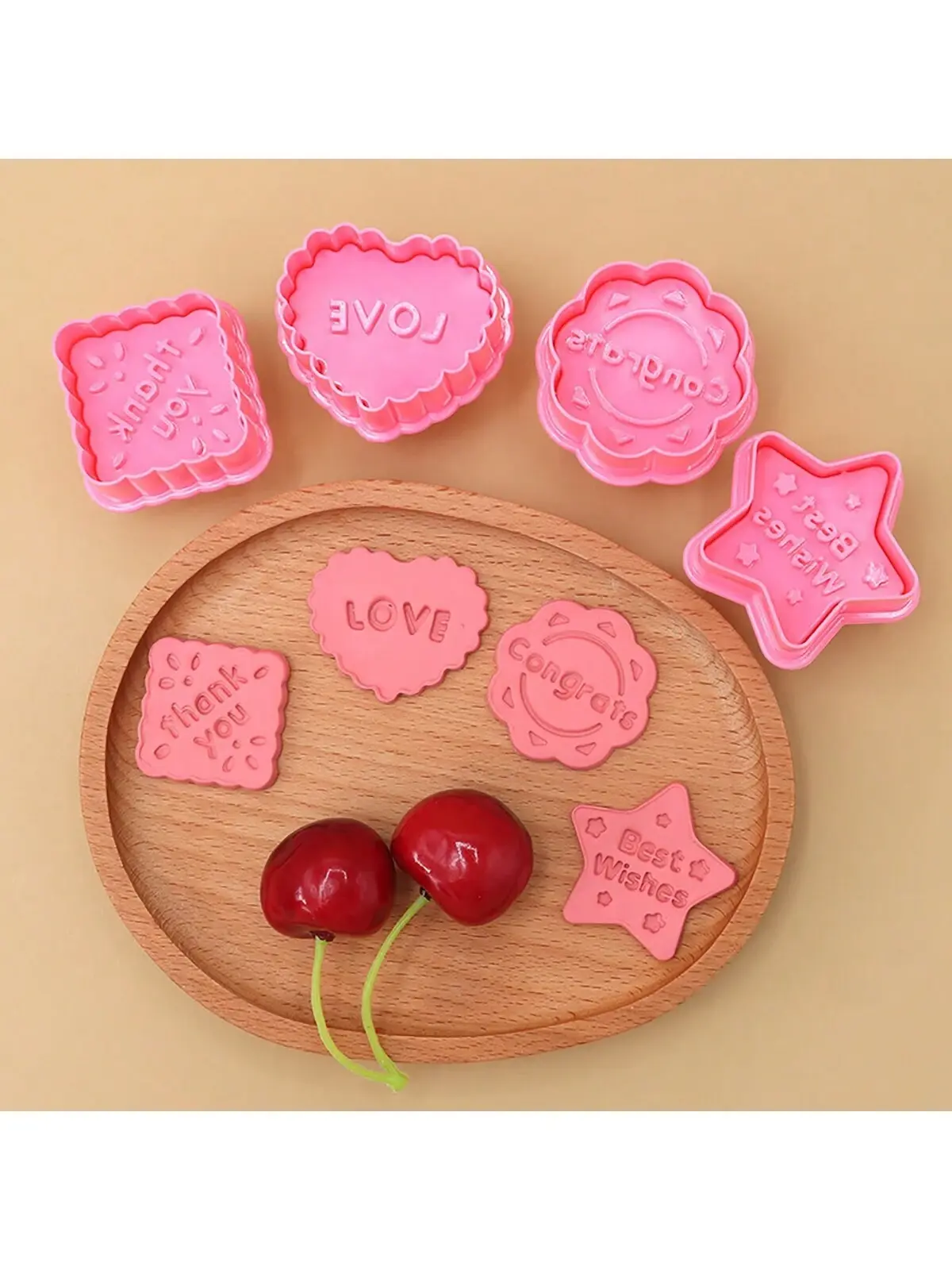 4pcs Cookie Cutter plunger set