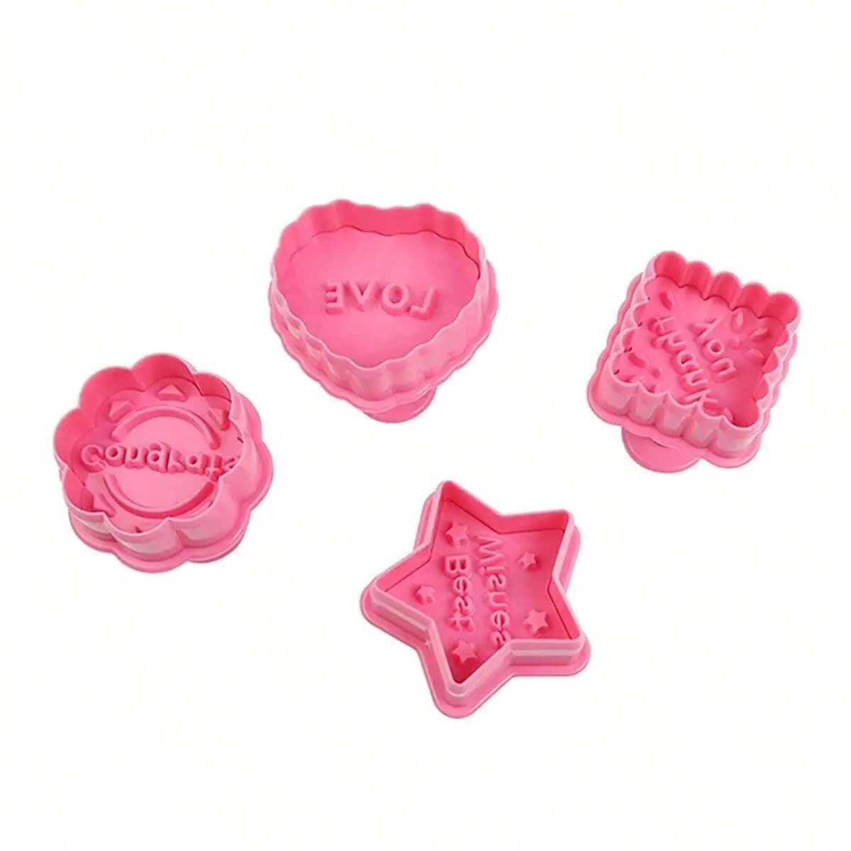 4pcs Cookie Cutter plunger set