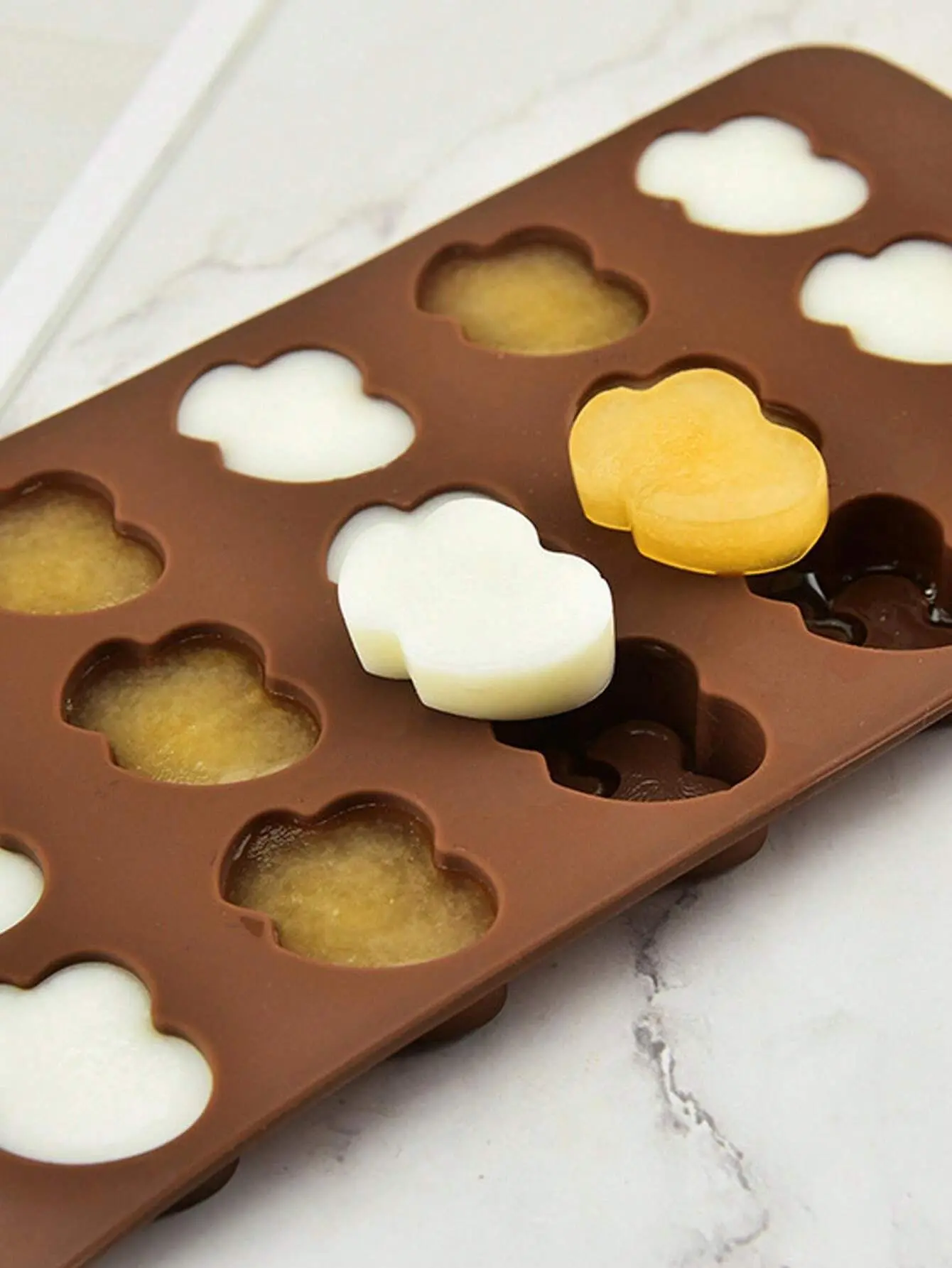 1pc Double heart silicone mould