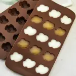 1pc Double heart silicone mould