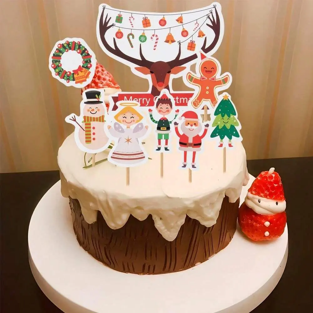 Christmas Paper Inserts,Suitable For Christmas Party,Baking Decoration Christmas Christmas Decor Christmas Decorations Christmas Gifts