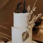 3pcs/Set Black Wedding Design Cake Topper For Wedding Party Cake Decoration