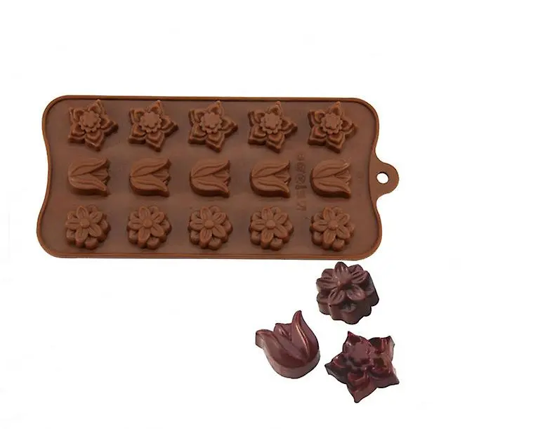 15 cavity flower Chocolate silicone Mould