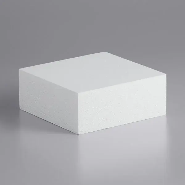 10" x 10" x 4" Foam Square Cake Dummy