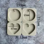 Silicone Aromatherapy Wax Diffuser Mould circle and heart