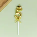 Five Number candle Golden Cake candle