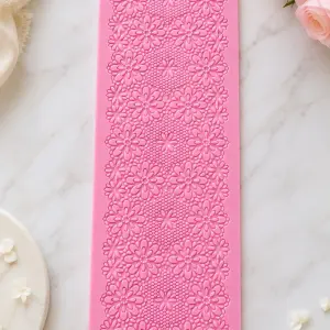 Detailed Large Flower Lace Silicone Mould