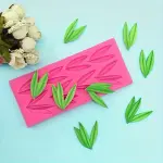 Bamboo Leaf Silicone Fondant Mould Style 4 for Cake Decor