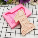 1st Happy Birthday Silicone Mould