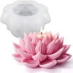 3D Lotus Flower Candle Silicone Mould