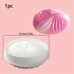 3D Round Spiral Swirl Entremet Silicone Mould for Baking