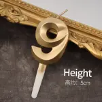 Nine Number candle Golden Cake candle