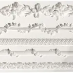Relief boarder Lace silicone Mould