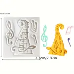 Musical notes silicone mould