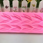Bamboo Leaf Silicone Fondant Mould Style 4 for Cake Decor
