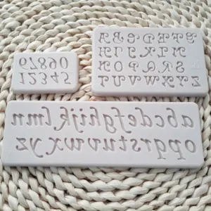 Alphabet & Number Set Silicone Fondant Mould