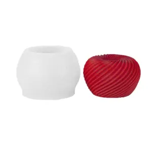 3D spiral Apple Mousse Cake Silicone Mould | Pear Shape Dessert, Pastry & Chocolate Mould