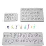 Alphabet & Number Set Silicone Fondant Mould