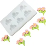 6-Cavity Daisy Flower Silicone Fondant Mould