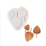 3 Cavity Plam leaf silicone mould