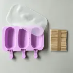 3 Cavity Cakesicle Mould with Lid & 50 Sticks