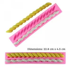 Twist Rope Chain boarder silicone mould