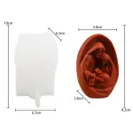 3D Nativity Jesus Family Silicone Candle Mould