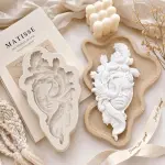 Floral Lady Face Silicone Mould Style 2 for Cake Decor
