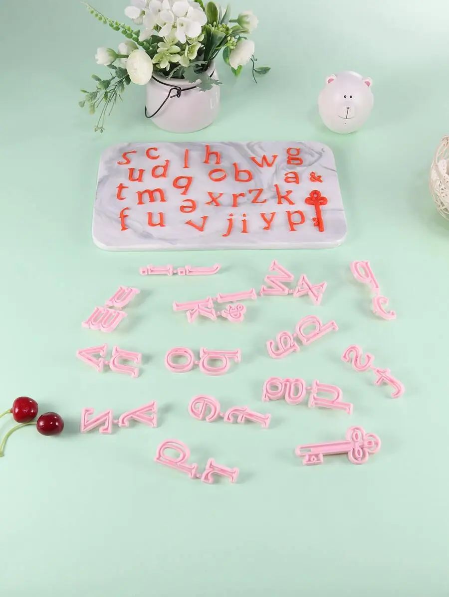 26pcs Alphabet Shaped Biscuit Mold