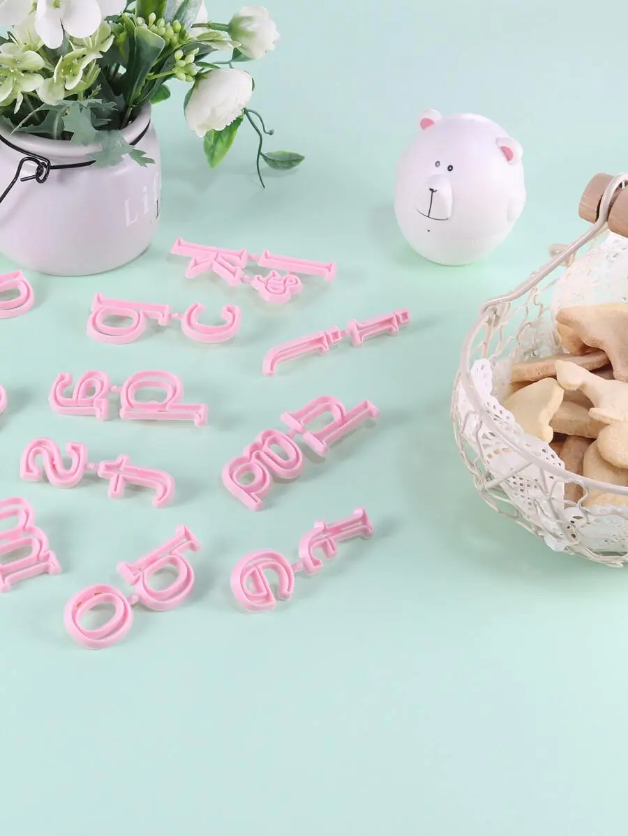 26pcs Alphabet Shaped Biscuit Mold