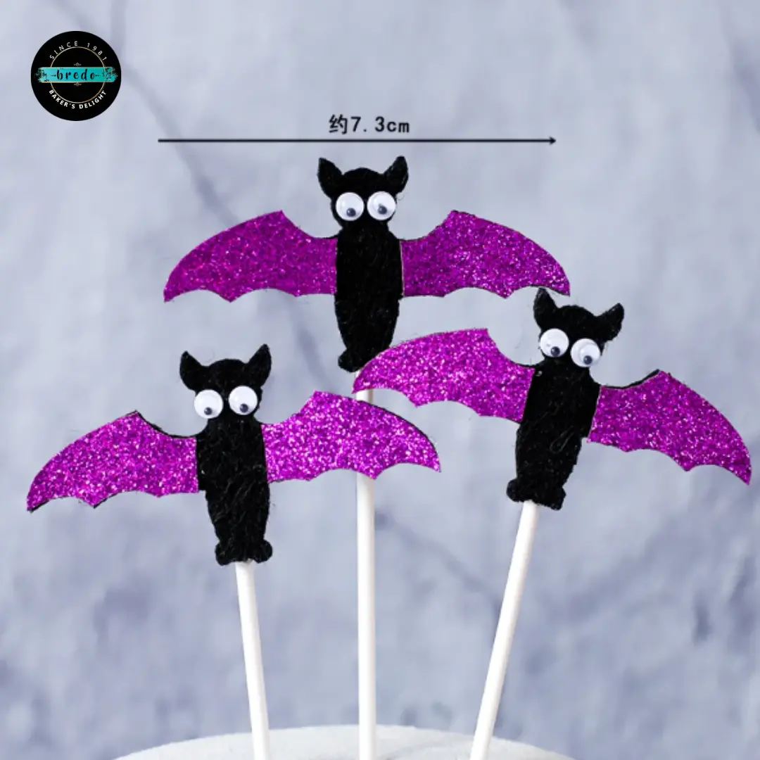 3 pcs Halloween Cake Toppers