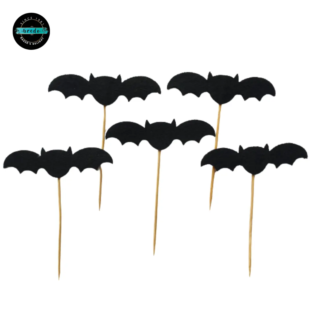 5 pcs Bat Halloween Cake Toppers