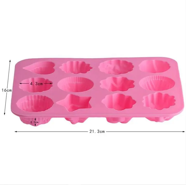 12-Cavity mixed Flower candy ,soap ,cholate ,Silicone mould