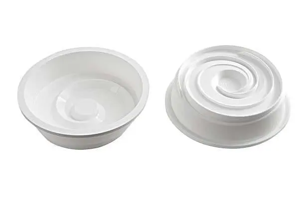 Circular Water Ripple White Mousse Silicone Mould for Mousse Cake entremet mould