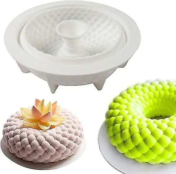Cake Decor 3D Round Bubble Donut Shape Cake Molds Entremet Cake Mould Mousse Mould entremet mould