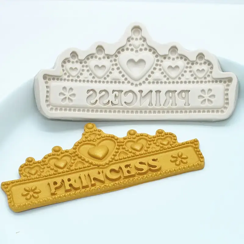 Princess Crown Shaped Silicone Mould Fondant Sugar Craft Chocolate Moulds