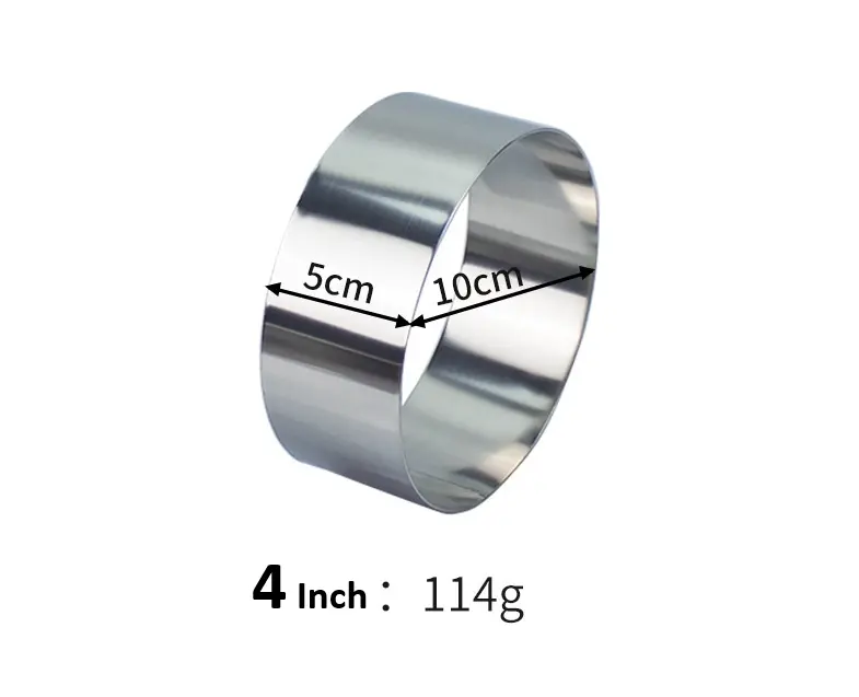 4 inch Round Stainless Steel Cake Ring
