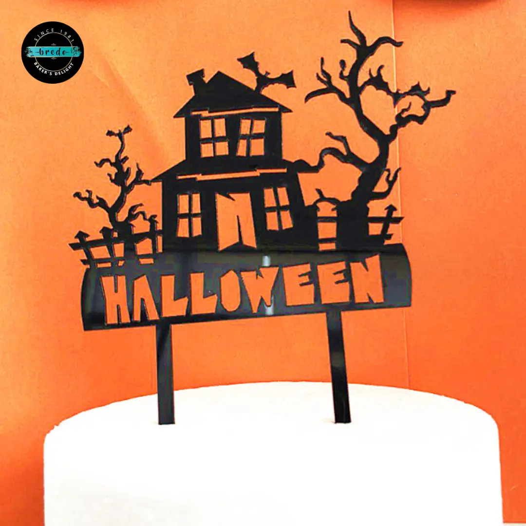 Haunted House Halloween topper