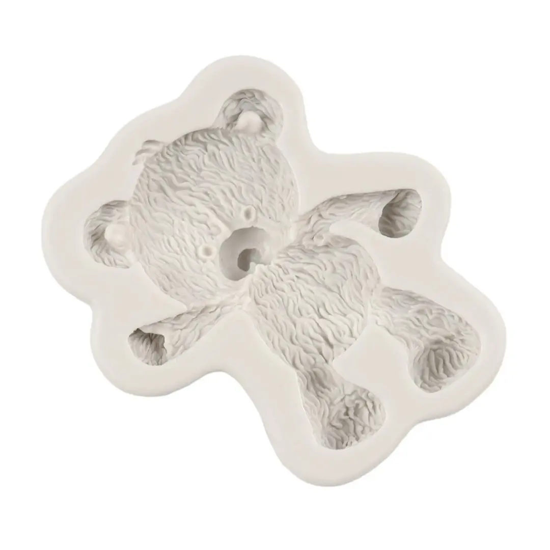 Teddy Mould Silicone Fondant Molds Candy Chocolate Mold for Teddy L, Style C