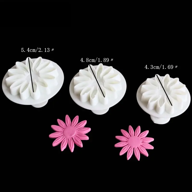 3Pcs Sunflower Daisy Gerbera Flower plunger set