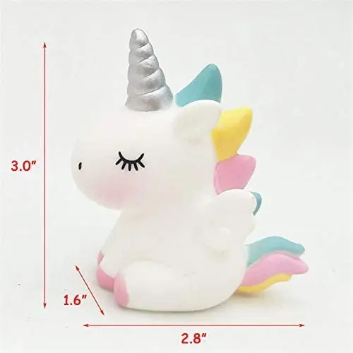 1 pcs Unicorn Cake Toppers Miniature Unicorn Figurines Mini Unicorn Toys cake toys