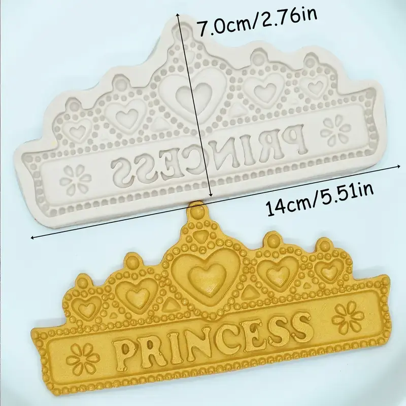 Princess Crown Shaped Silicone Mould Fondant Sugar Craft Chocolate Moulds